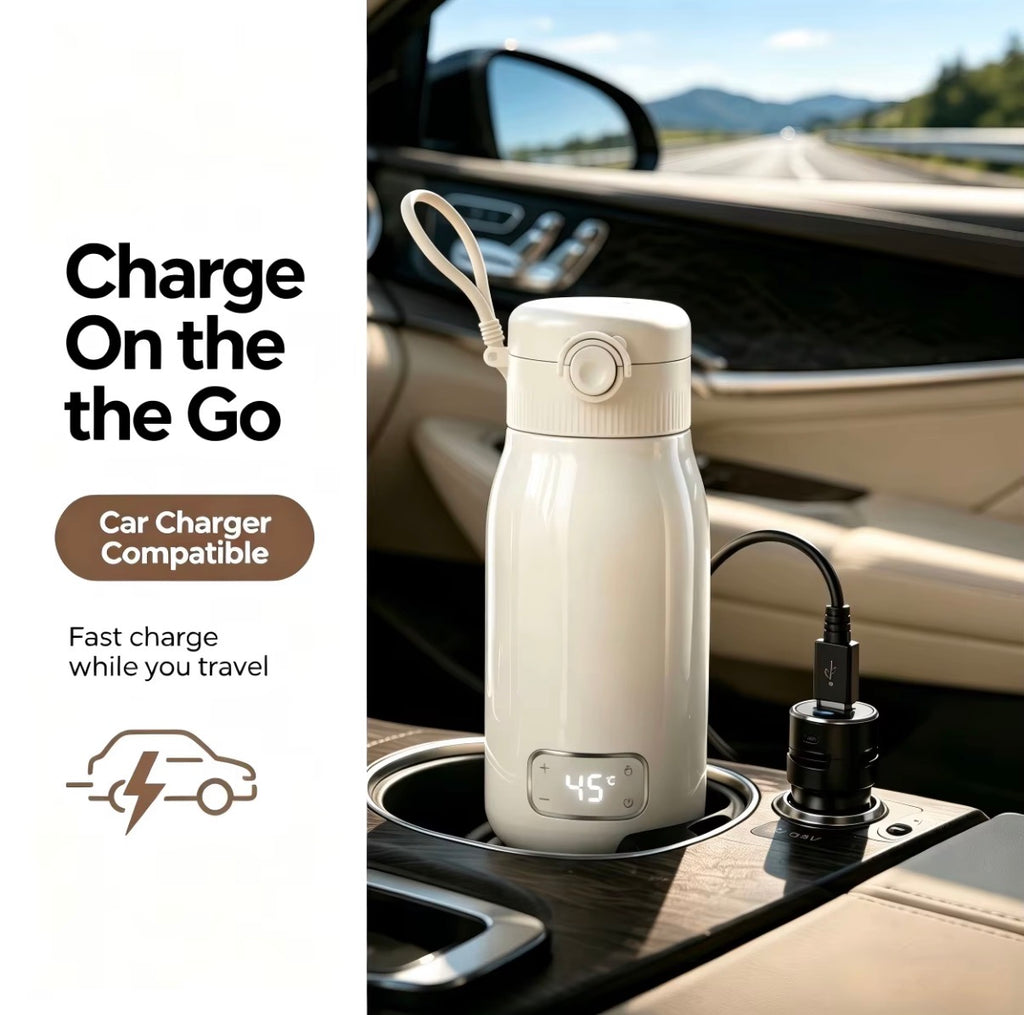 Portable Baby Bottle Milk Warmer / Boil Water On-The-Go