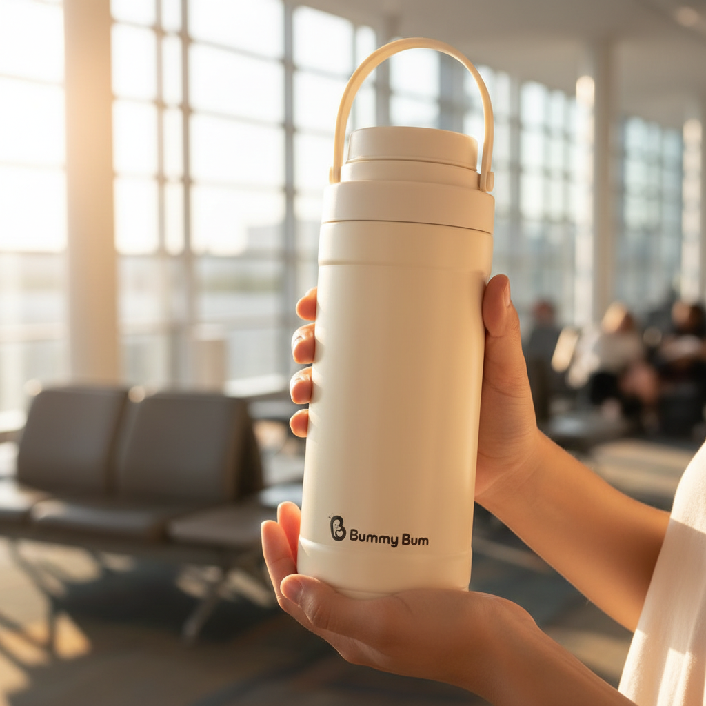 White cooler — airport lifestyle